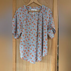 Claes Iverson silk koi blouse